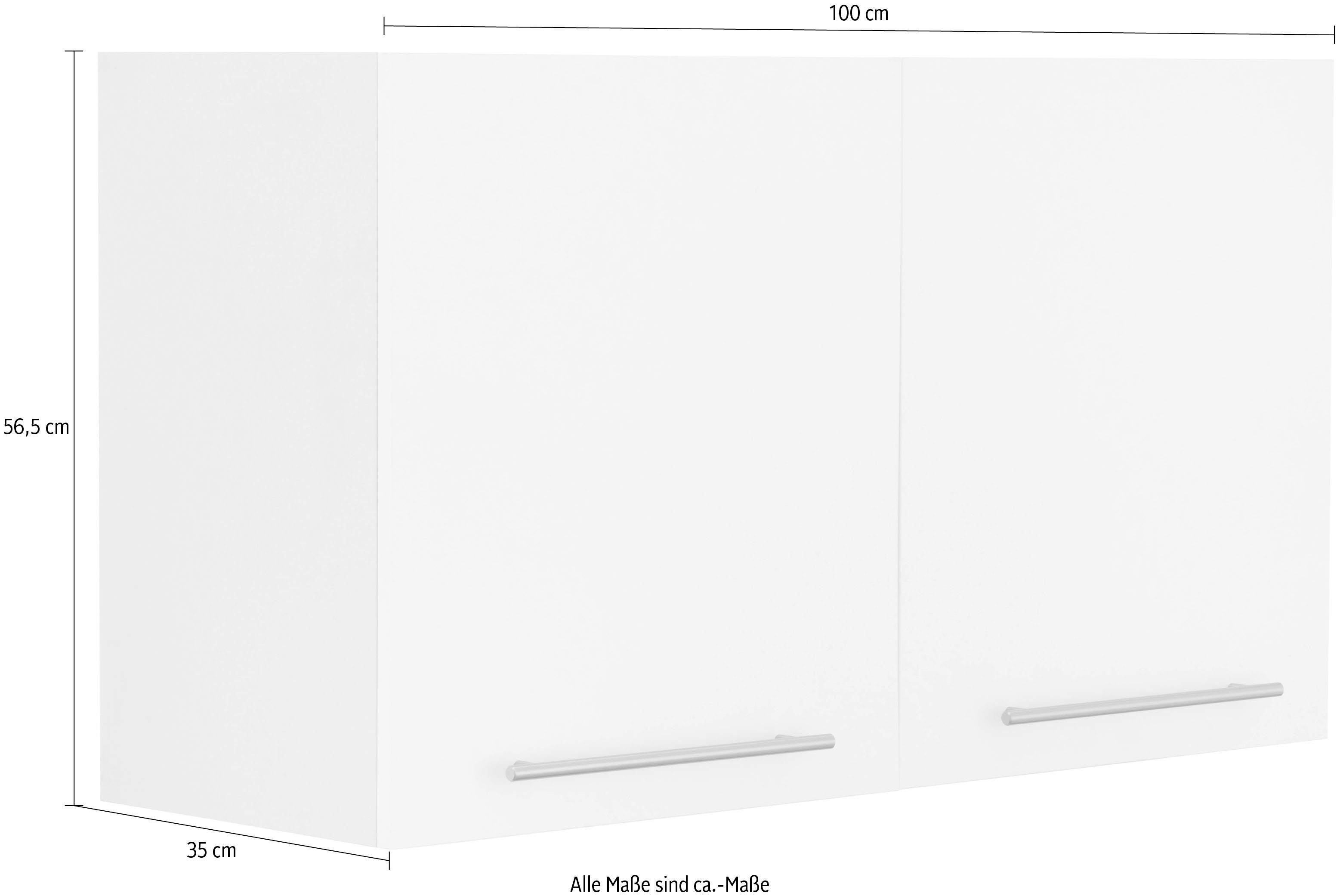 vanille/vanille breit Hängeschrank | Unna Vanille 100 cm wiho Küchen