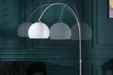 riess-ambiente Bogenlampe LOUNGE DEAL 137-157cm weiß, ohne Leuchtmittel, Wohnzimmer · Metall · verstellbar · Modern Design