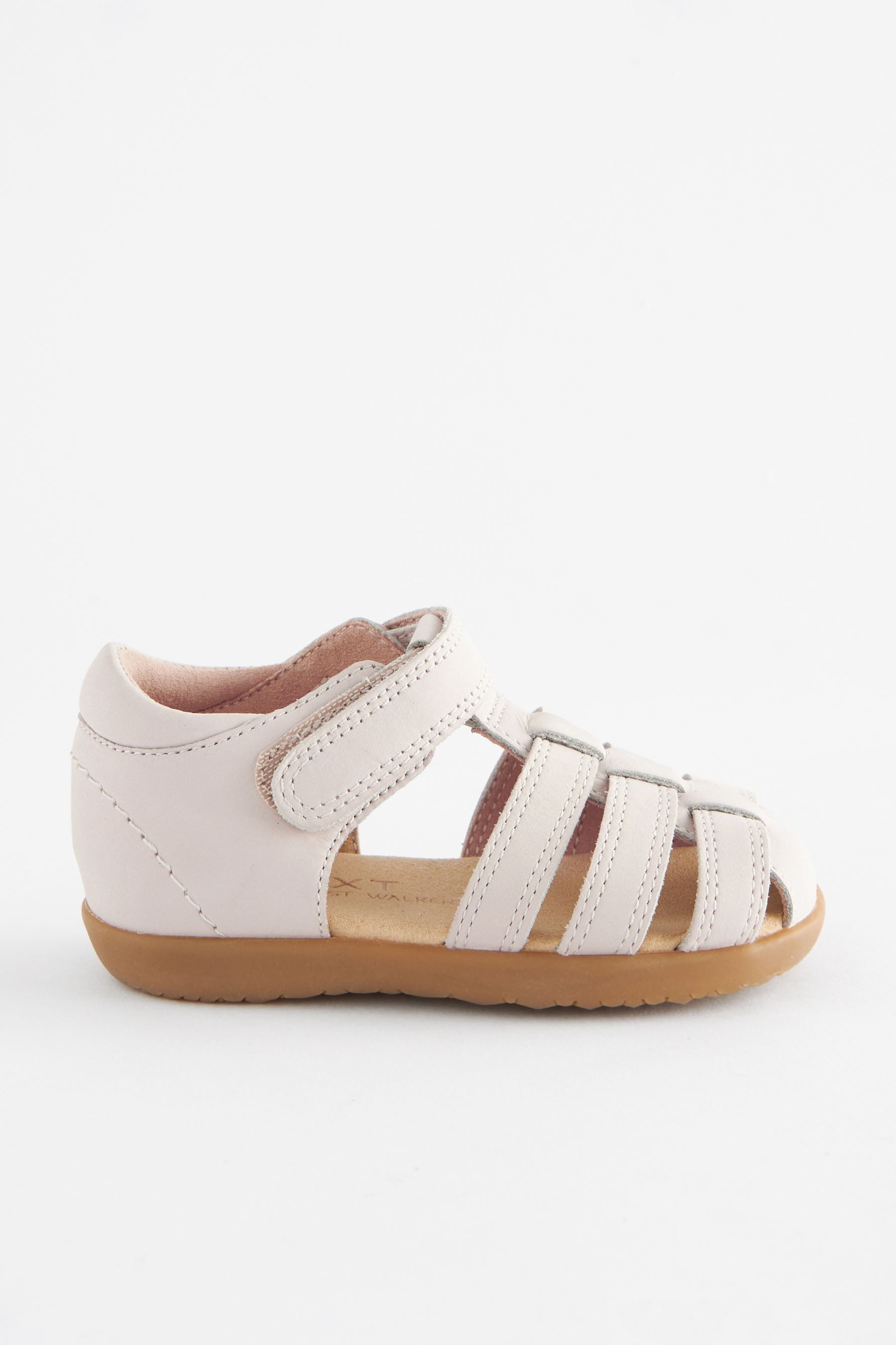 Baby Ledersandalen für Laufanfänger, Klettriemen Lauflernschuh