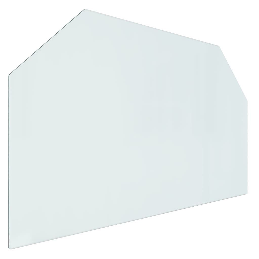 (1 Glasplatte Kaminofen vidaXL Sechseck Tischplatte St) 100x60 cm