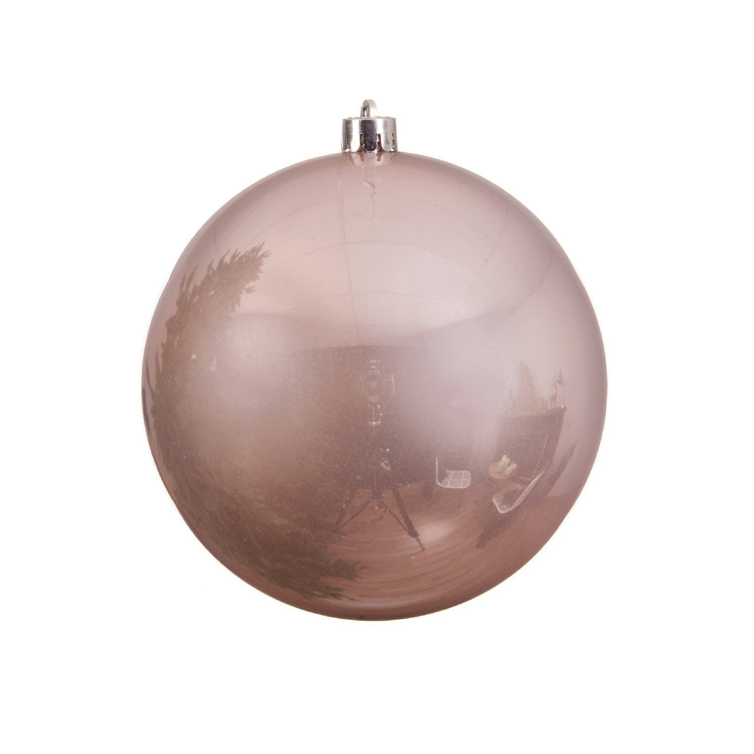 Weihnachtsbaumkugel Christbaumkugel Weihnachtskugel bruchfest 20cm glänzend für Außen rosa