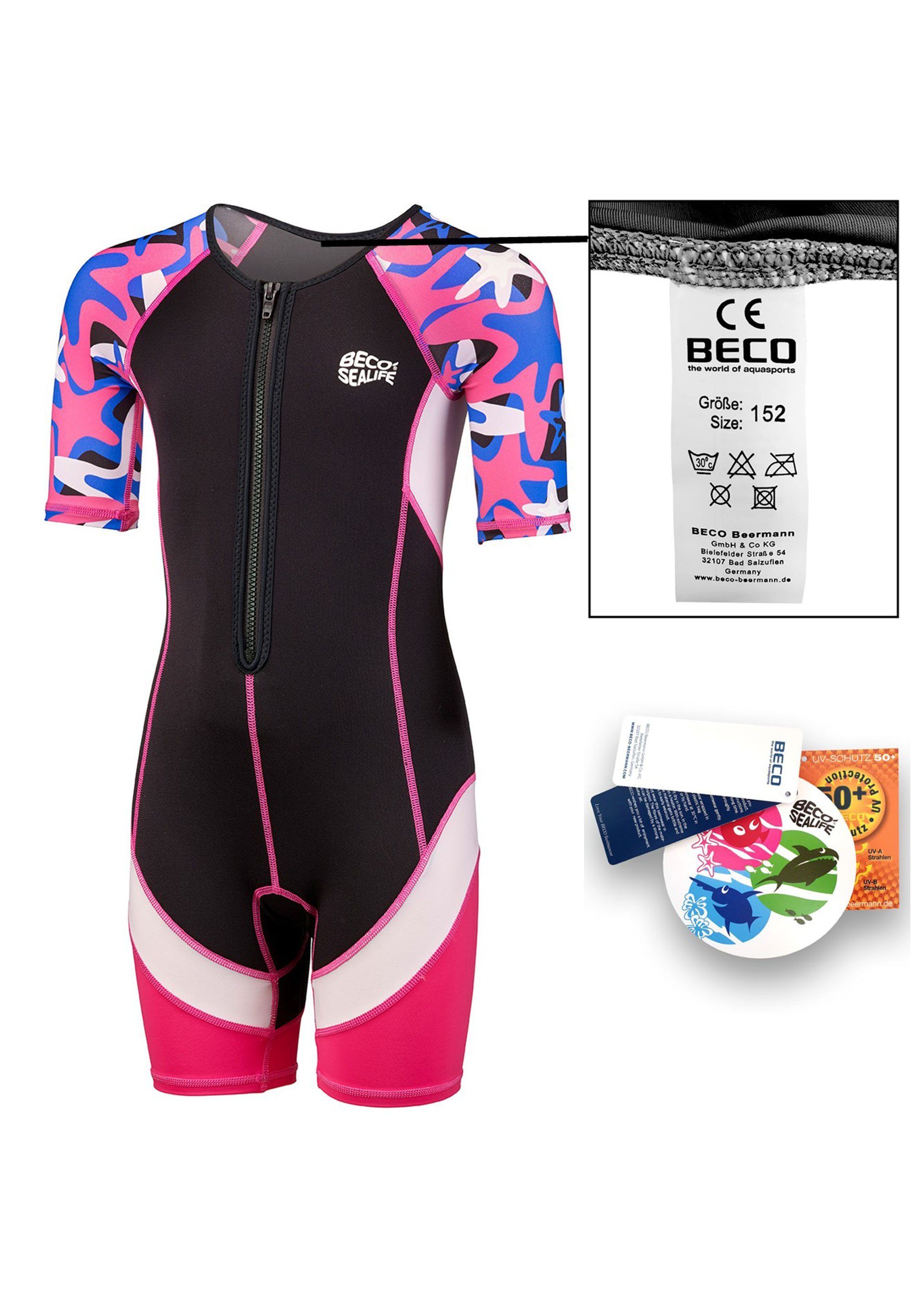 Beco Beermann Neoprenanzug BECO-SEALIFE®, mit UV-Schutz 50