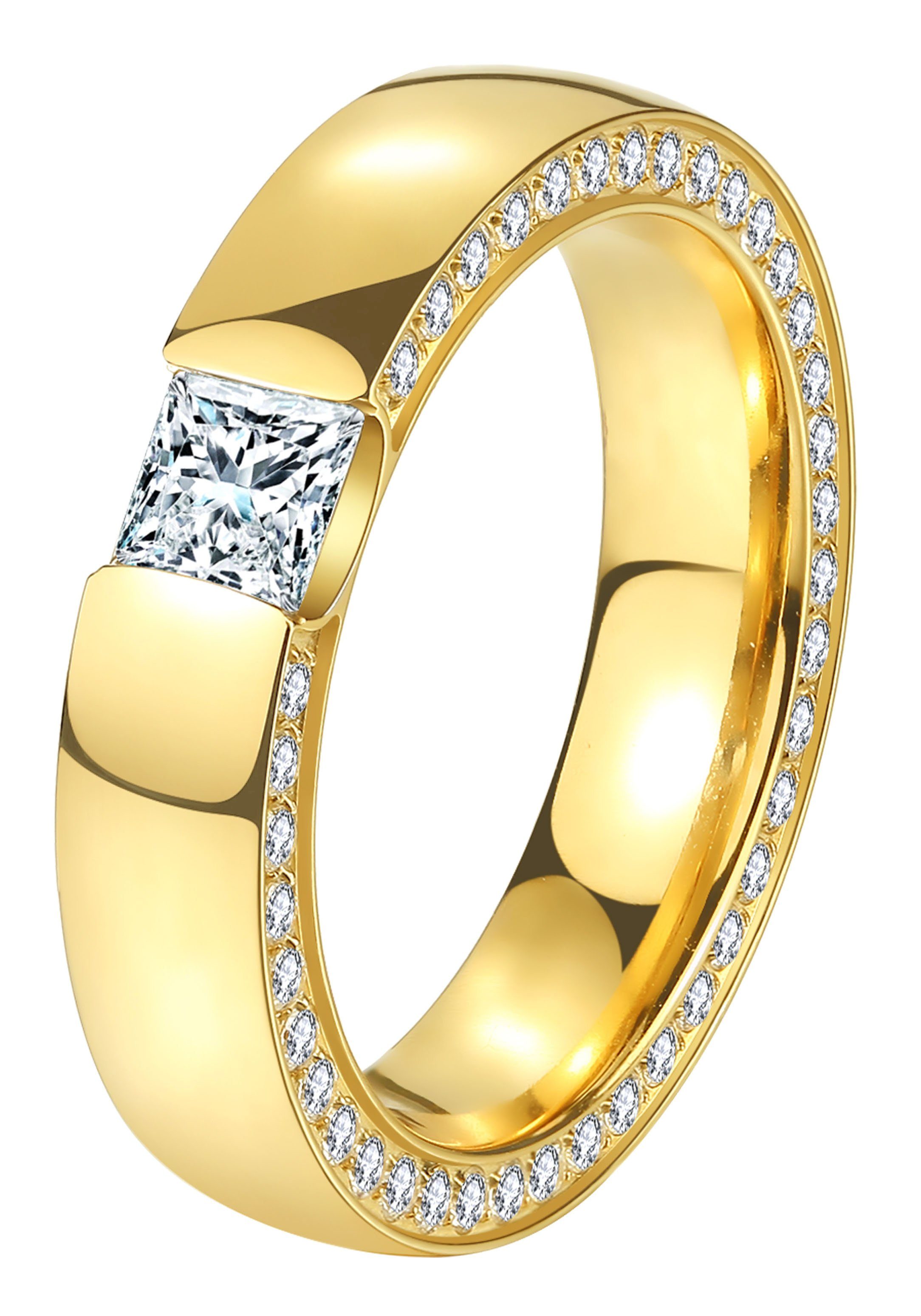 DOOSTI Trauring Schmuck Geschenk Edelstahl Trauring Ehering Partnerring LIE günstig online kaufen