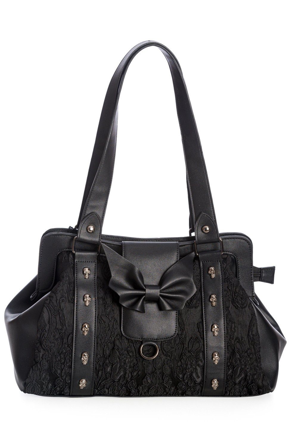 Banned Handtasche Maplesage Schwarz, mit Skull günstig online kaufen
