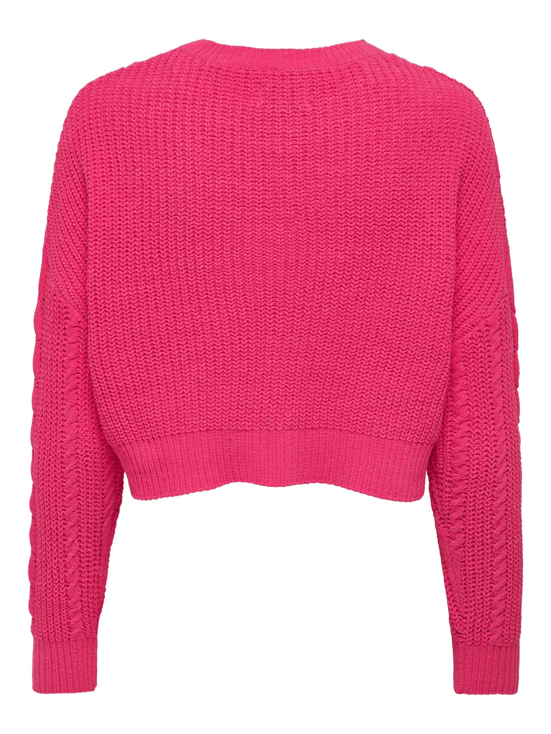 LIFE CROPPED O-NECK LS Strickpullover ONLY KN ONLMALENA