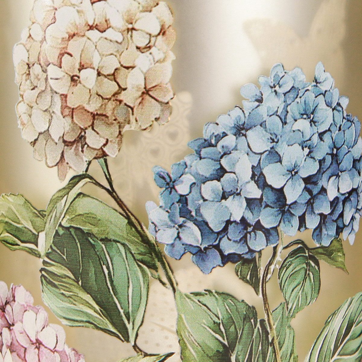 Florists Products Windlicht Teelichthalter Glasdekor Blütenmotiv für stimmungsvolle