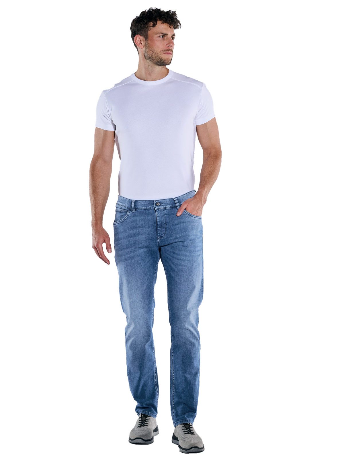 Engbers 5-Pocket-Jeans Herren Jeans regular, Hellblau