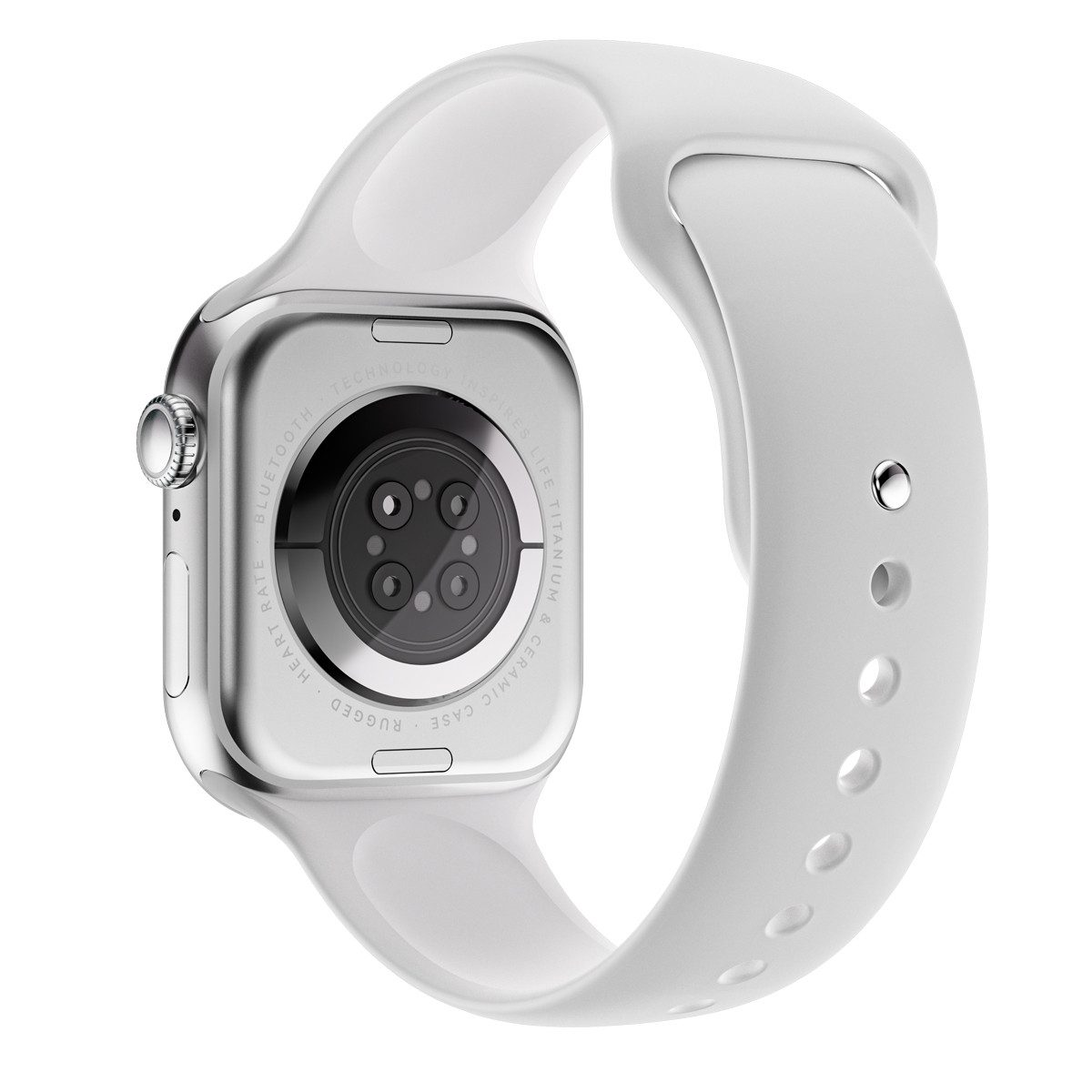 Platinet PSMART10 Smartwatch (4,7 cm/1,85 Zoll), AMOLED Display mit Gesundheitsfunktionen und langer Akkulaufzeit