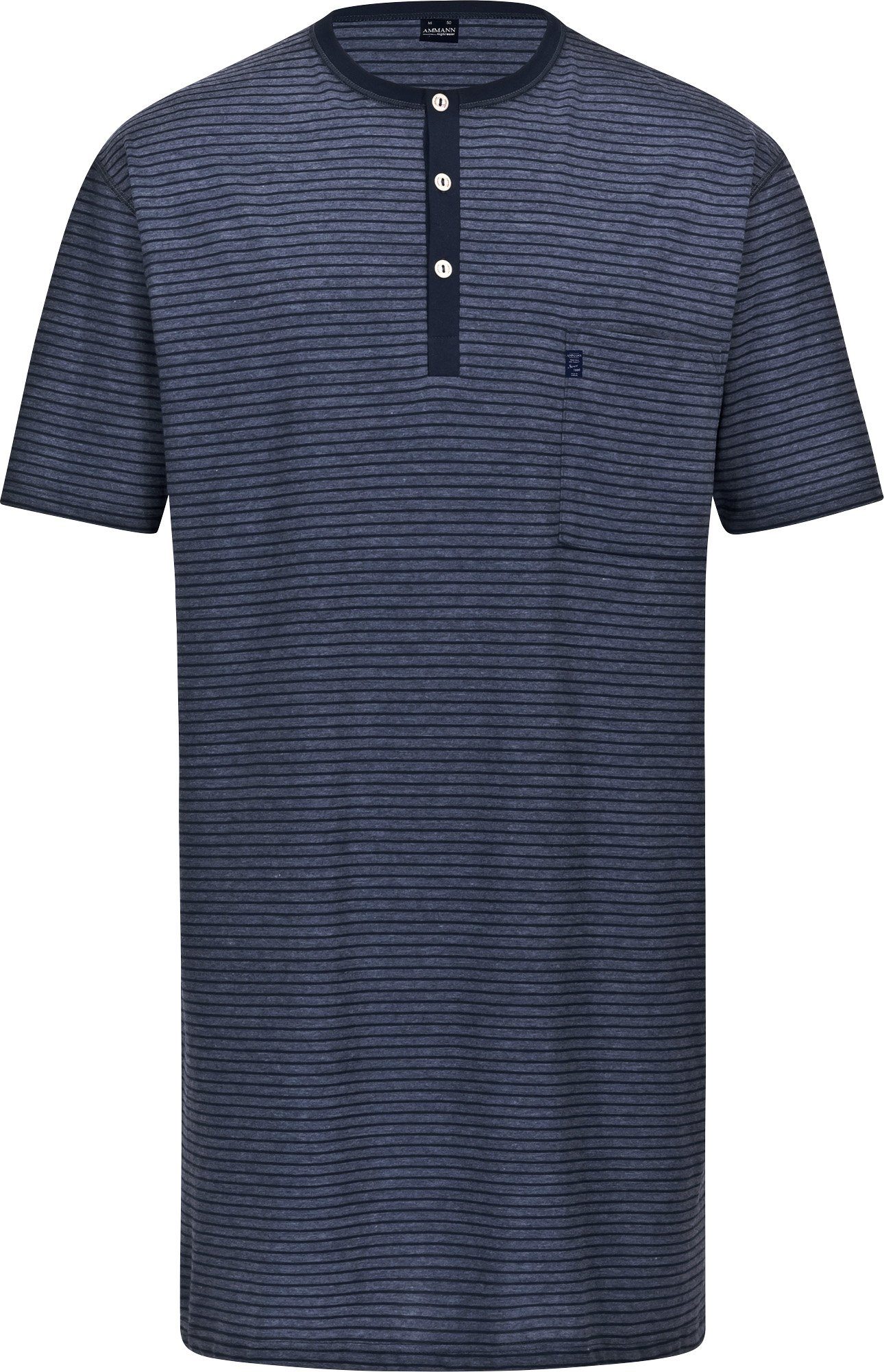 Ammann Nachthemd Herren-Nachthemd Single-Jersey Streifen günstig online kaufen