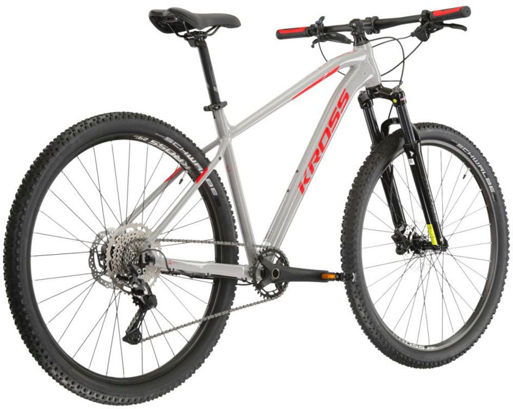 Kross Mountainbike KROSS MTB Hardtail Level 4.0 29" grau 10 Gänge, 10 Gang Shimano DEORE M5120 Schaltwerk, Kettenschaltung
