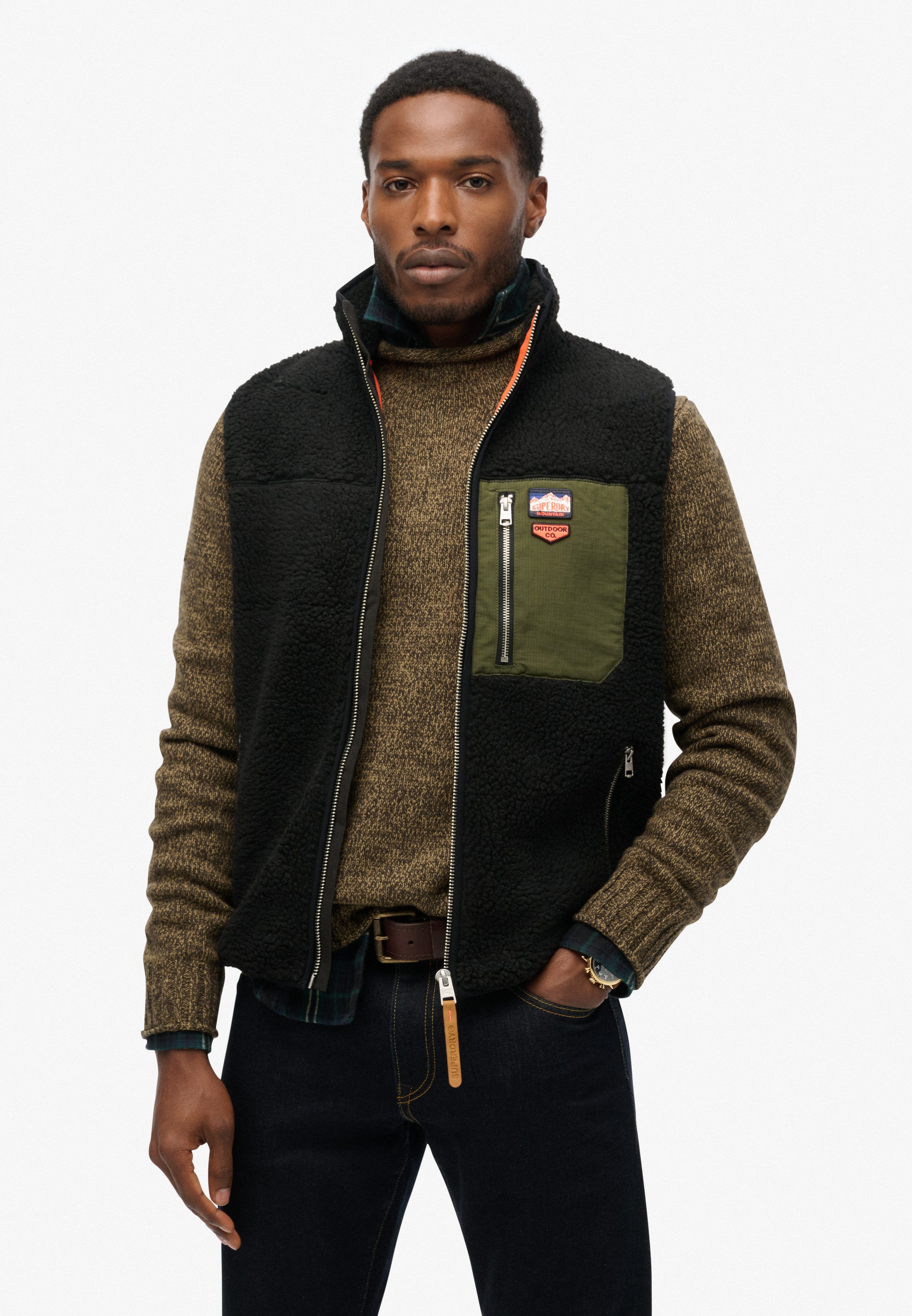 Superdry Steppweste VINTAGE RETRO FLEECE GILET günstig online kaufen