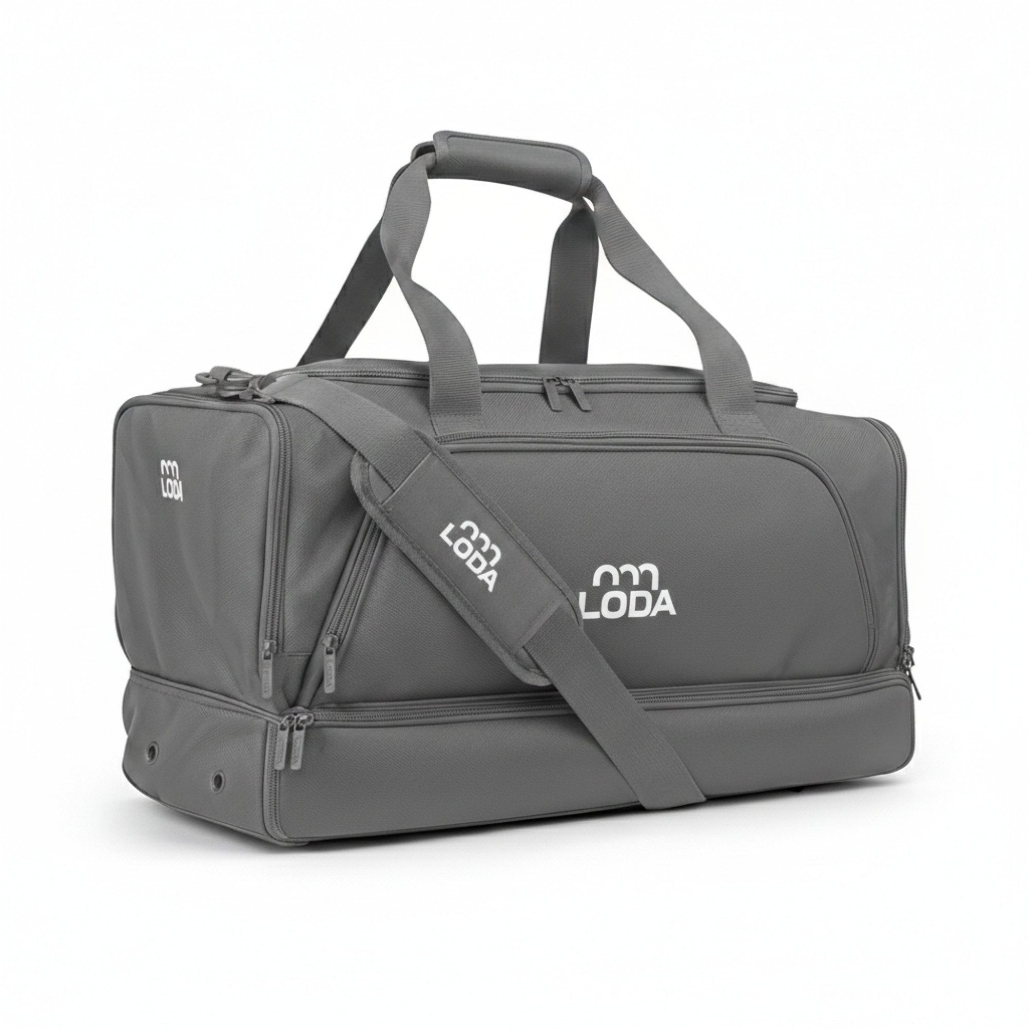 LODA sports Sporttasche compact 48L - Trainingstasche mit Rucksackfunktion & Schuhfach, 50cm (L) x 30cm (B) x 32cm (H), 48 Liter Volumen