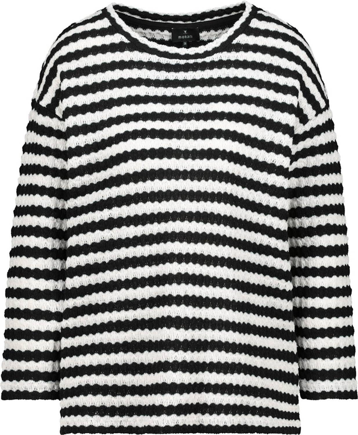 Monari Sweatshirt 808874 Eleganter U-Boot-Ausschnitt