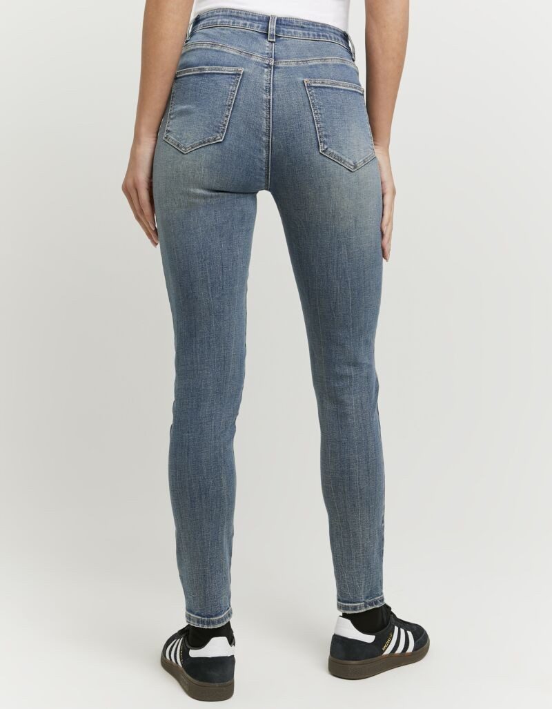 Tally Weijl High-waist-Jeans SPADESMART2 mit engem Beinverlauf und hoher Leibhöhe