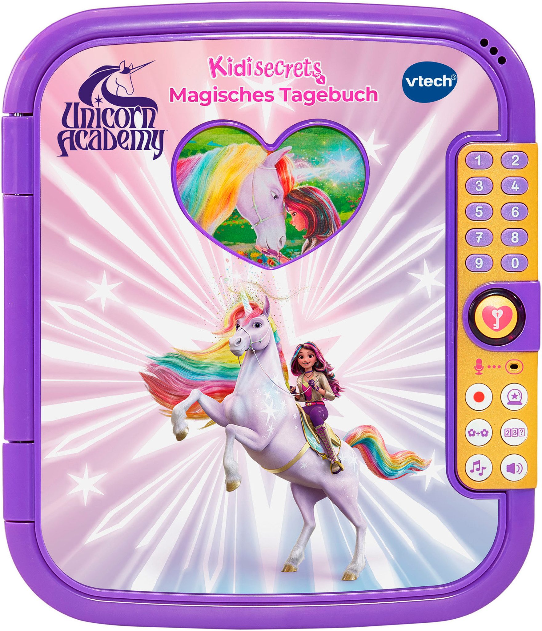 Vtech® Elektronisches Tagebuch Unicorn Academy - Magisches Tagebuch, mit Licht und Sound
