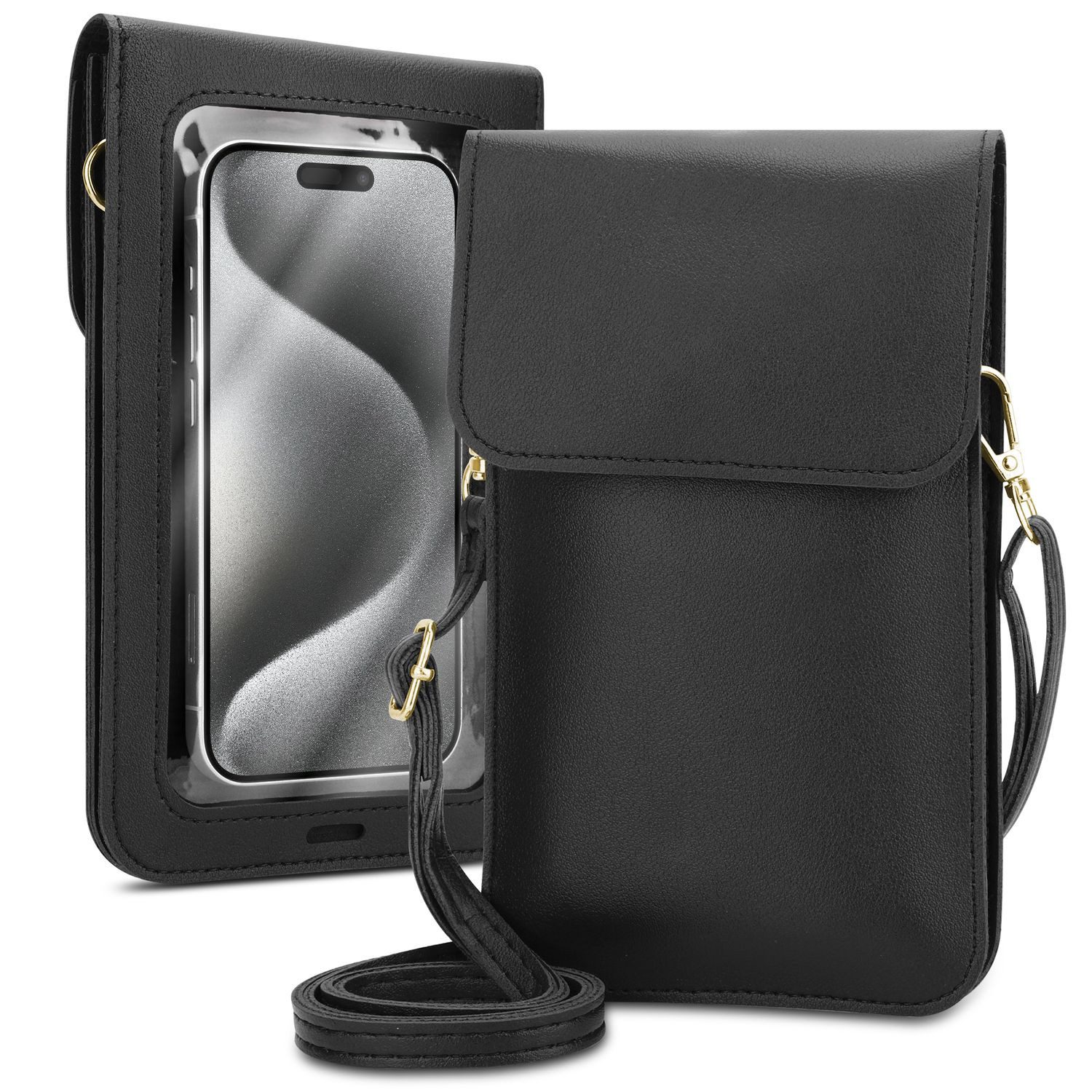 Cadorabo Handytasche für iPhone 17 PRO (1-tlg), Hülle Handytasche zum Umhängen Damen Handtasche Handyfach PU Leder