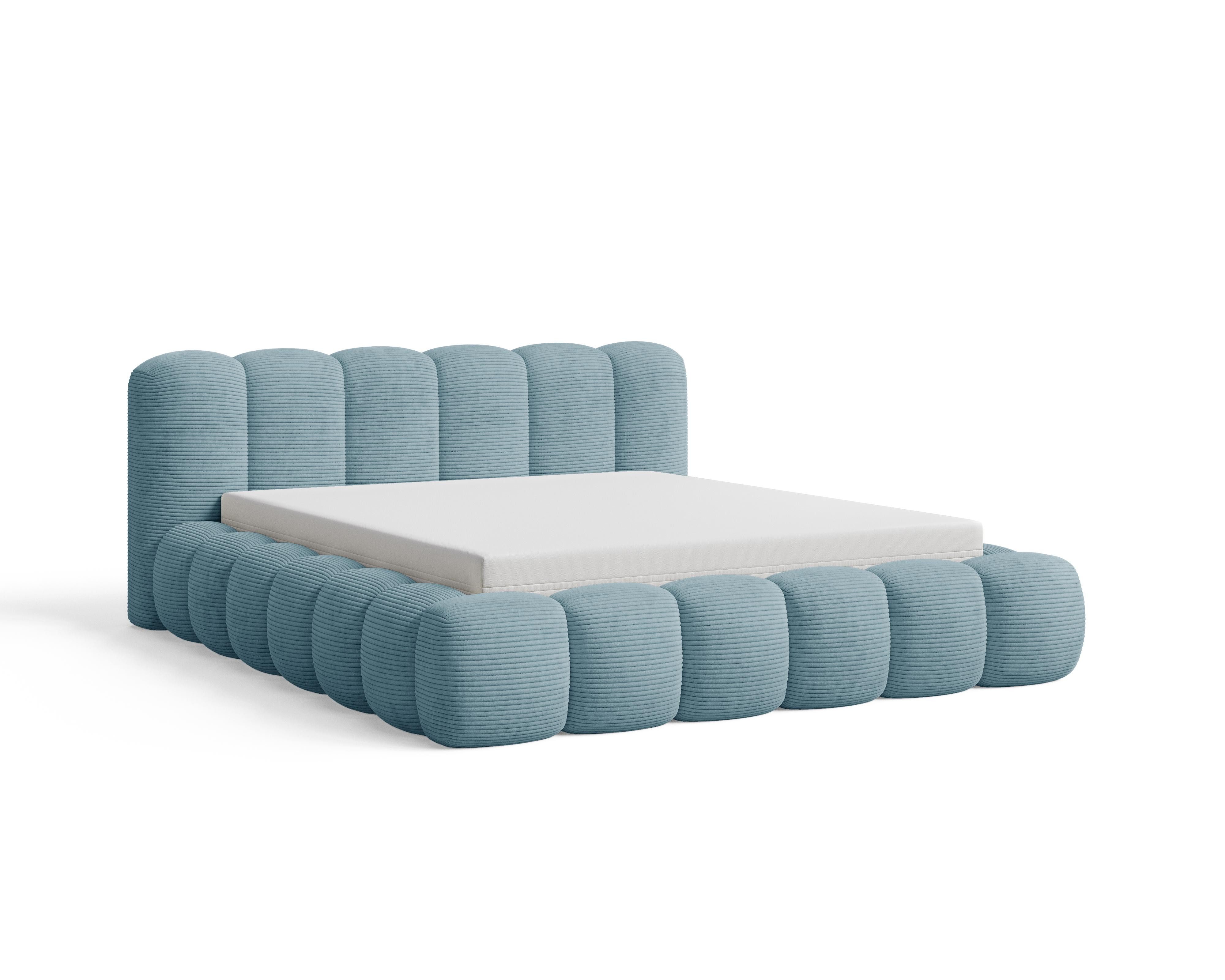 Chilly Möbel Polsterbett Stoff mit Stauraum und Hubfunktion Holzrahmen (Boxbett ohne Matratze in vielen Farben, 1-tlg., 140x200 160x200 180x200 200x200cm), gepo – Bild 4 von 5