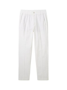 TOM TAILOR Denim Chinohose Relaxed Tapered Hose mit Leinen