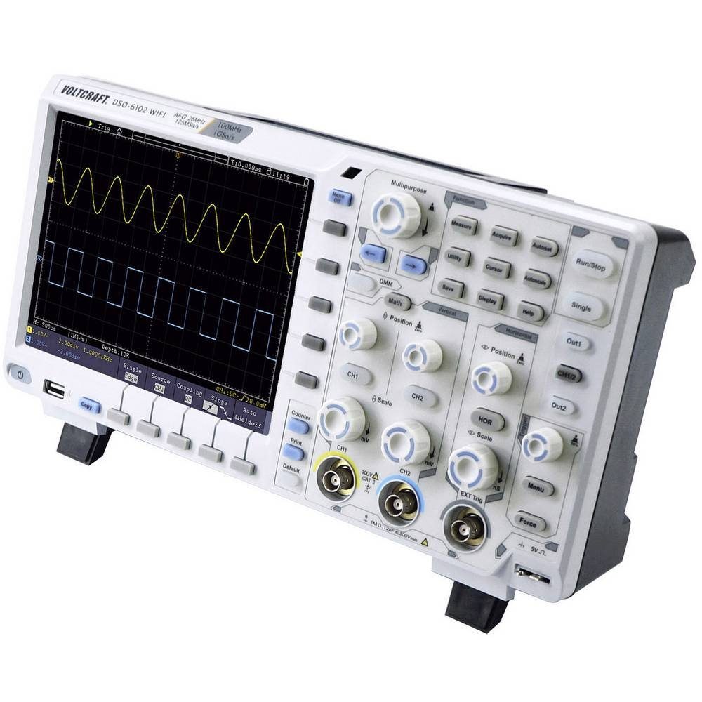 Speicheroszilloskop Digitales Multimeter-Funktionen, (DSO) VOLTCRAFT Digital-Speicher Multimeter Funktionsgenerator, DSO-6102 WIFI,