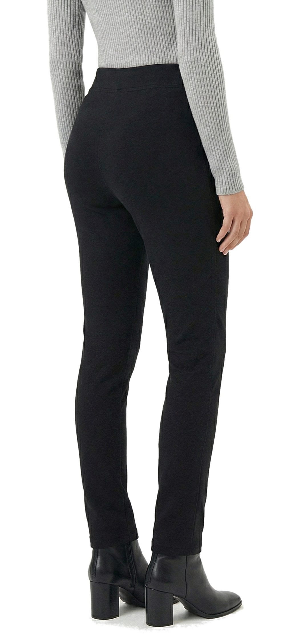 dy_mode Thermohose Damen Thermohose Schwarz gefütterte Winterhose Mid Waist günstig online kaufen