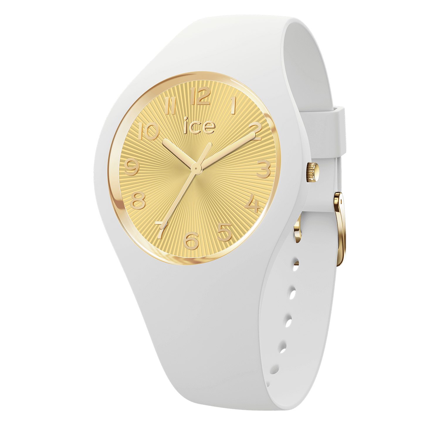 ice-watch Quarzuhr ICE champagne 025250, Armbanduhr, Damenuhr, Silikonarmband, analog