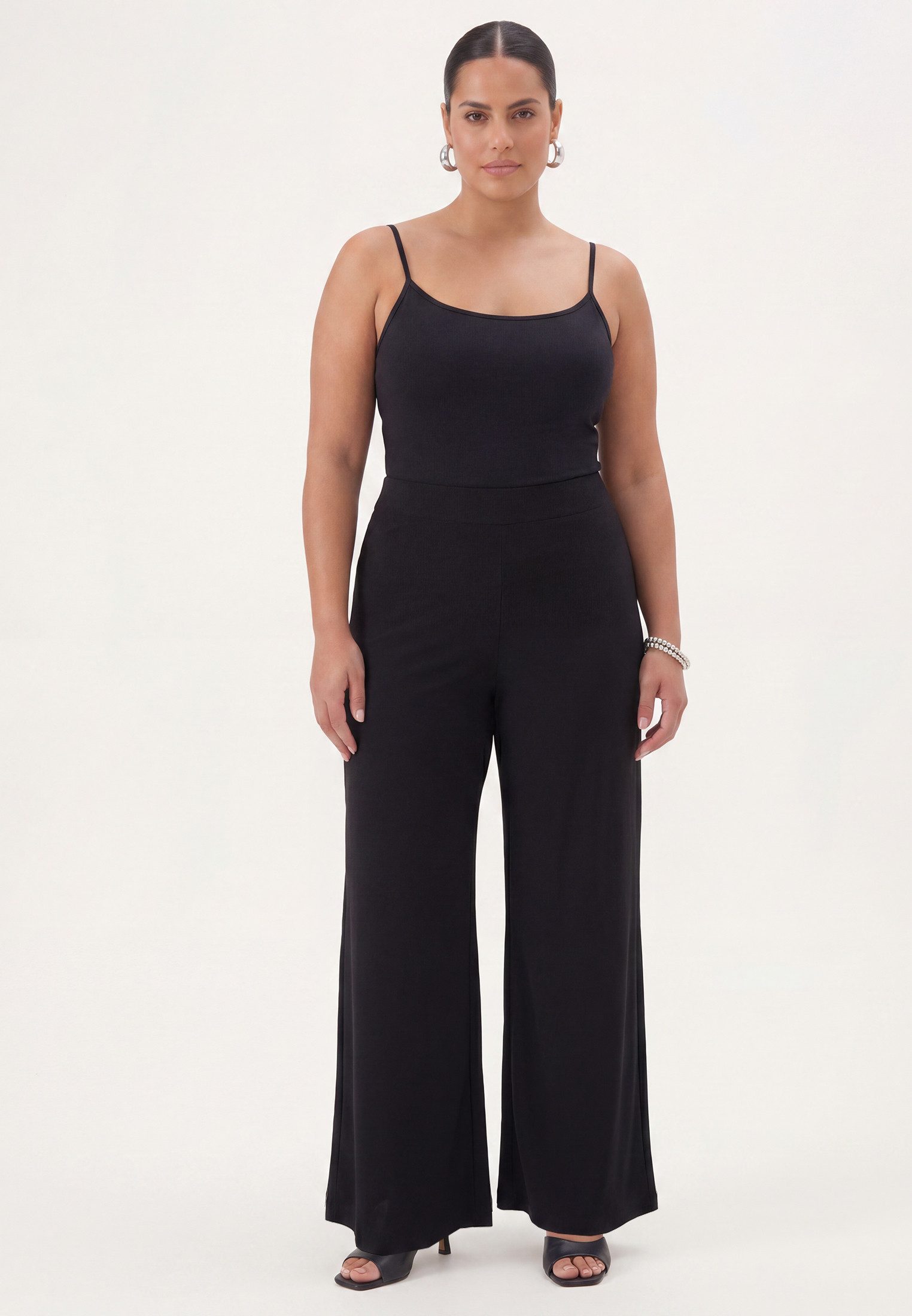 YOEK Bootcuthose Damen Hose Große Größen