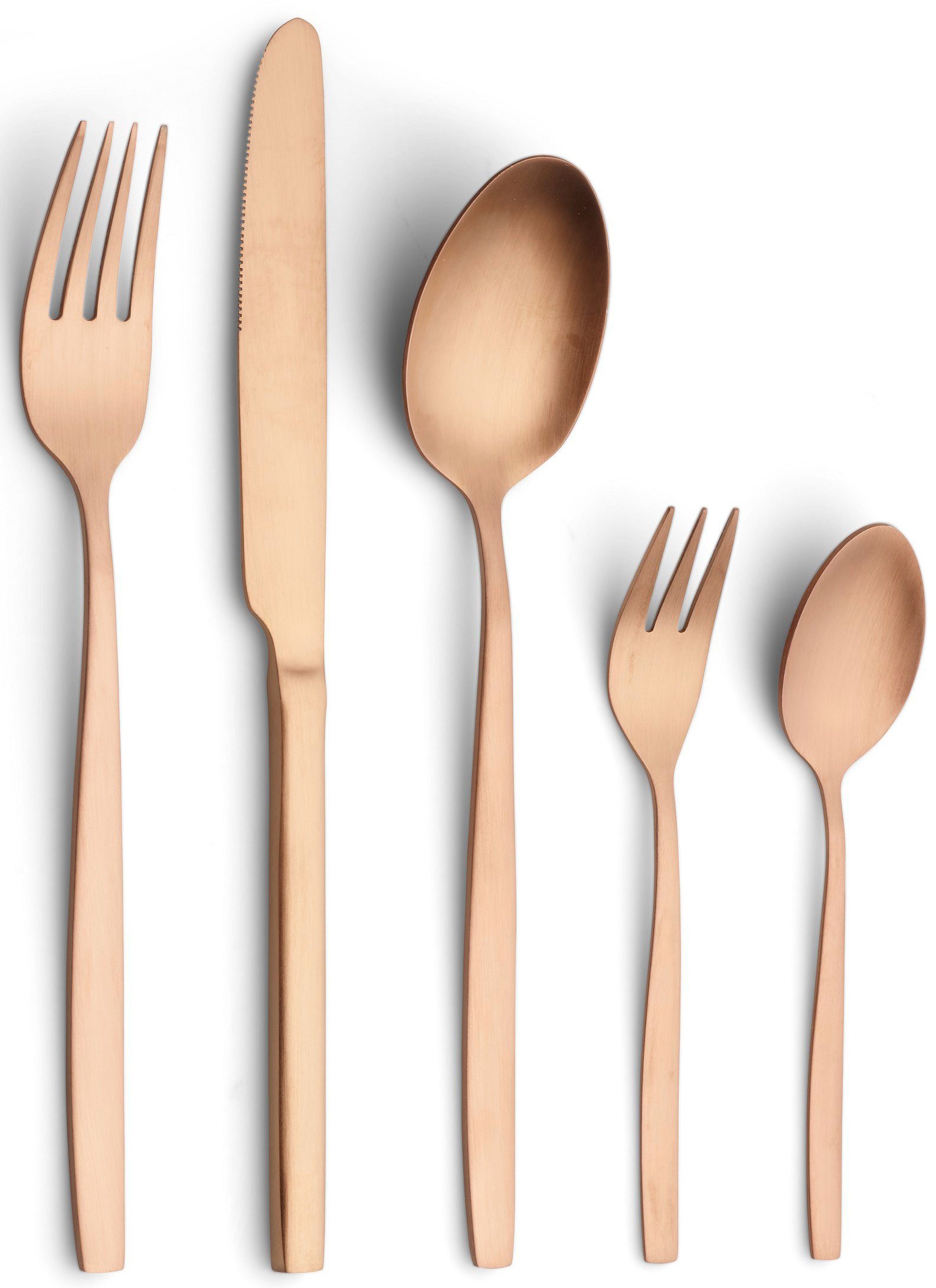 ECHTWERK Besteck-Set Tavira (30-tlg), 6 Personen, Edelstahl 18/10, Tafelbesteck, hochglänzend, PVD-beschichtet