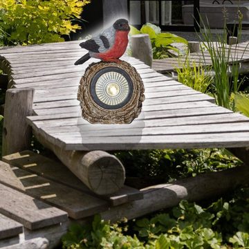 STAR TRADING LED Solarleuchte SOLAR, Gartenbeleuchtung "Birdy" Rotkehlchen LED