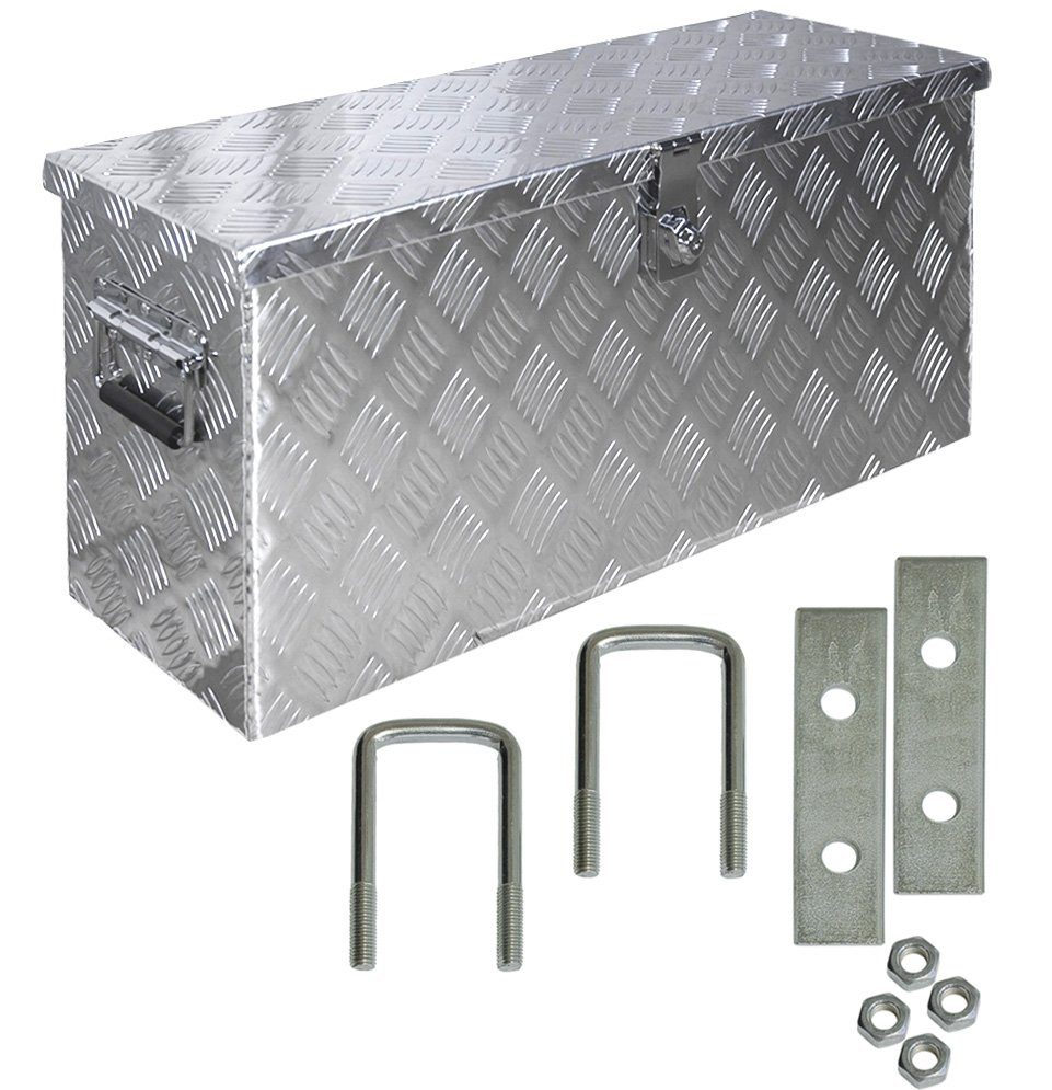 Anhänger-Deichselbox Truckbox Deichselbox Deichselkasten D055 inkl. Montagesatz Aluminium