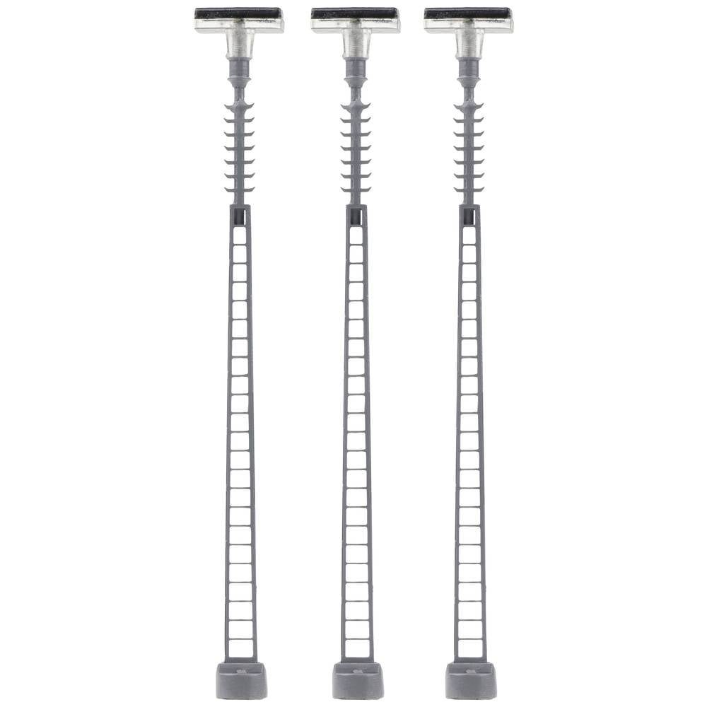 Modelleisenbahn-Signal N 3er-Set LED-Gittermast-Aufsatzleuchte