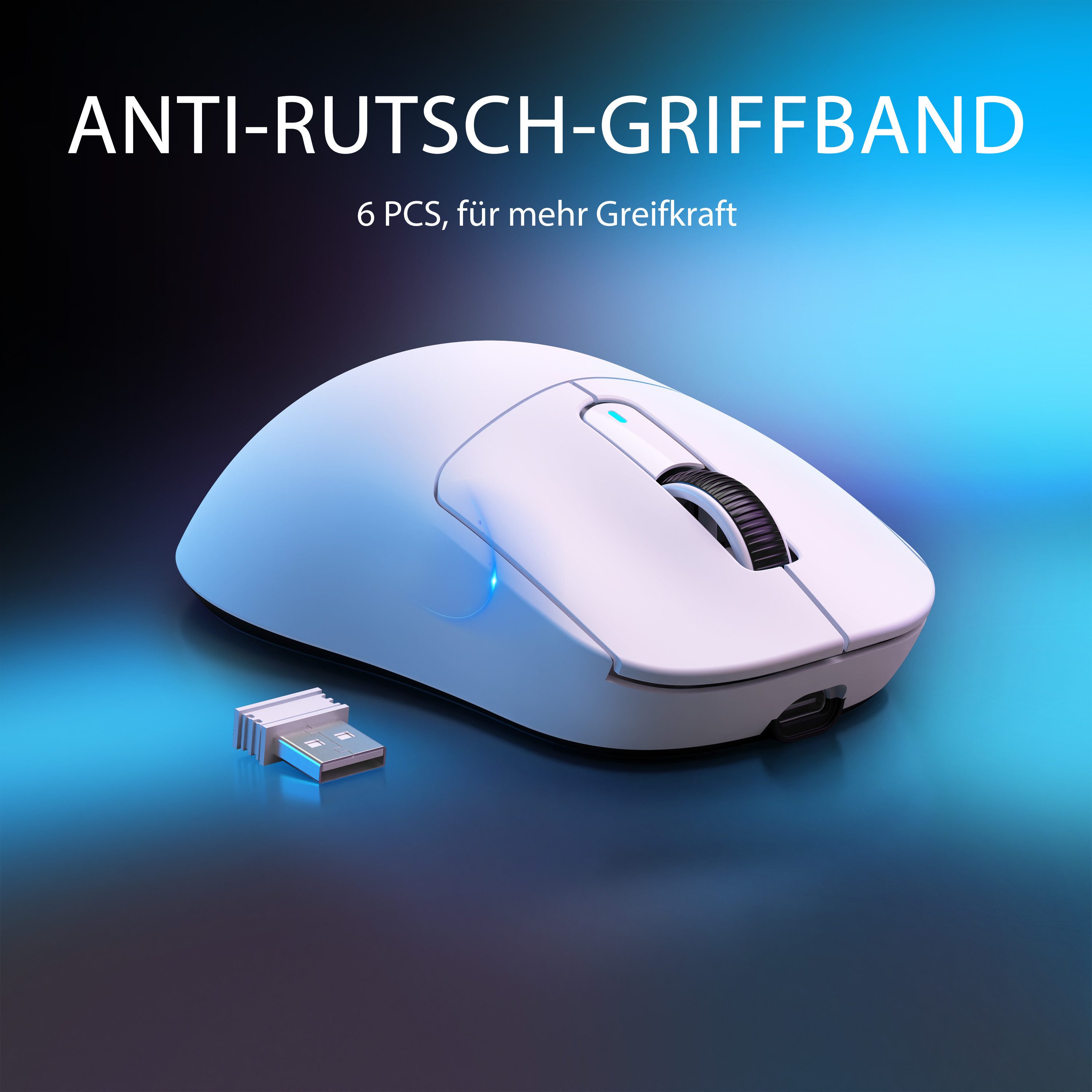 ATTACK SHARK X3 Kabellose Gaming-Maus, 49g Ultraleicht, PAW3395 Gaming-Maus (2.4G, Bluetooth, kabelgebunden, 200H)