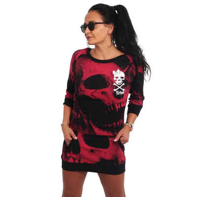 YAKUZA Shirtkleid Skull Allover