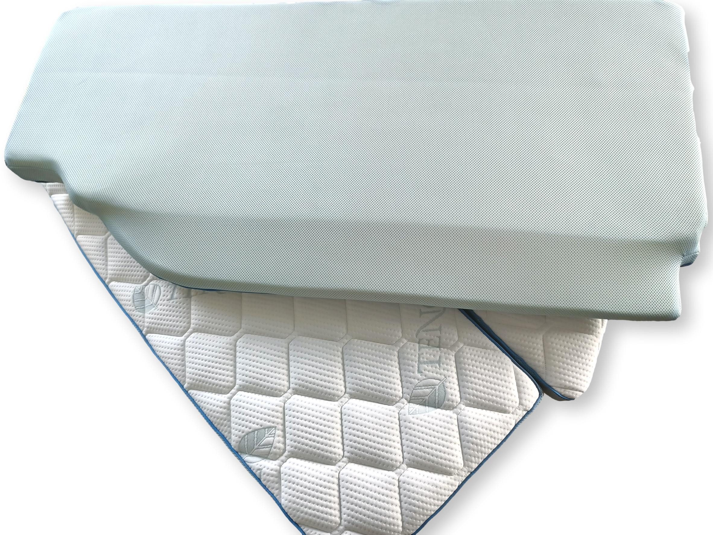 Reisebett-Matratzen für VW Grand California 600, MatratzenL.A.B®, 9 cm hoch, (Kaltschaum, Härtegrad H3 fest), 9x152x192 cm TENCEL™ Lyocell und 3D Mesh