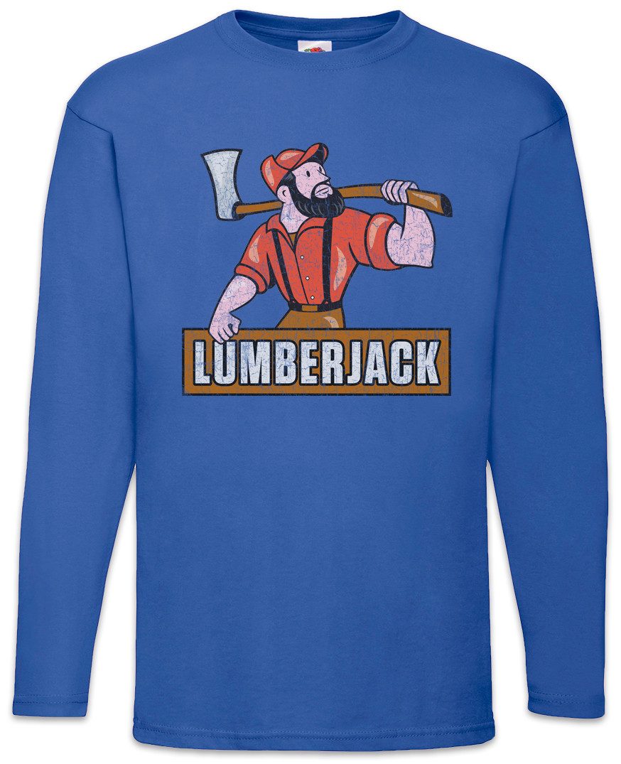 Langarmshirt Lumberjack III Langarm T-Shirt Holzfäller Axt Waldarbeiter Förster