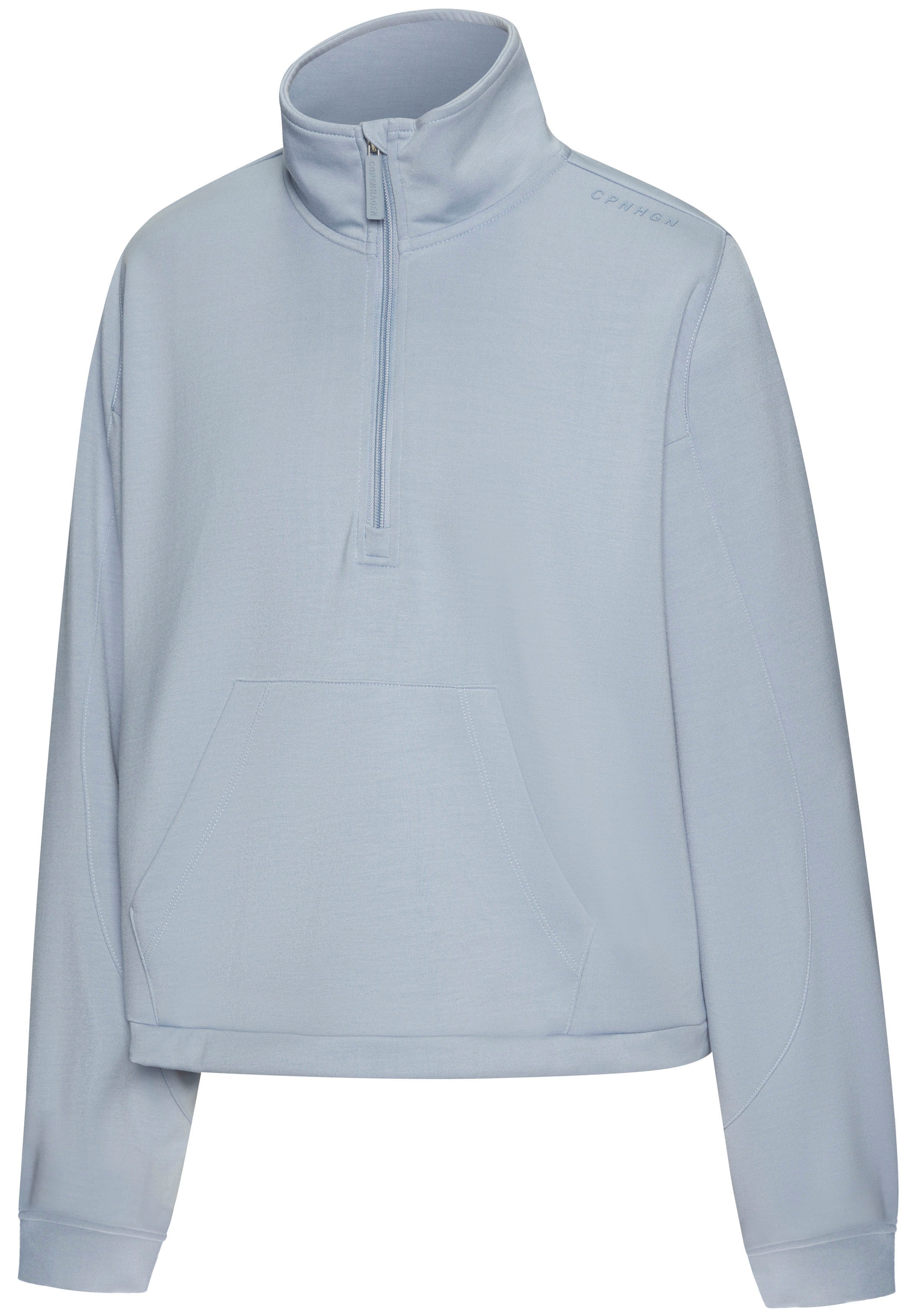 Copenhagen Studios Langarmshirt aus hochwertigem Material mit Stehkragen und Reißverschluss – Bild 5 von 5