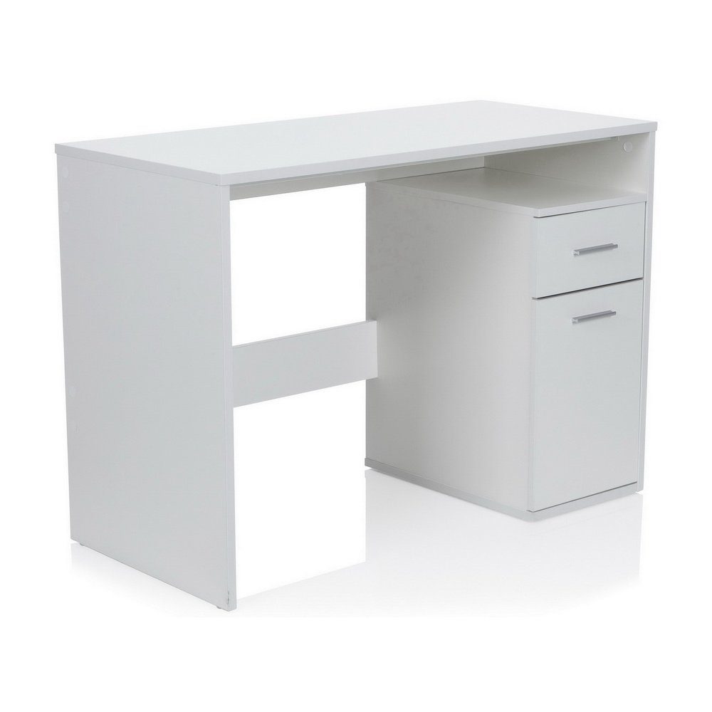 hjh OFFICE Schreibtisch Schreibtisch BASIX (1 St, 1 St), Computertisch Weiß