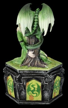 Figuren Shop GmbH Schmuckkasten Schatulle Anne Stokes - Dragon Friendship Sommer - Fantasy Deko Schmuc