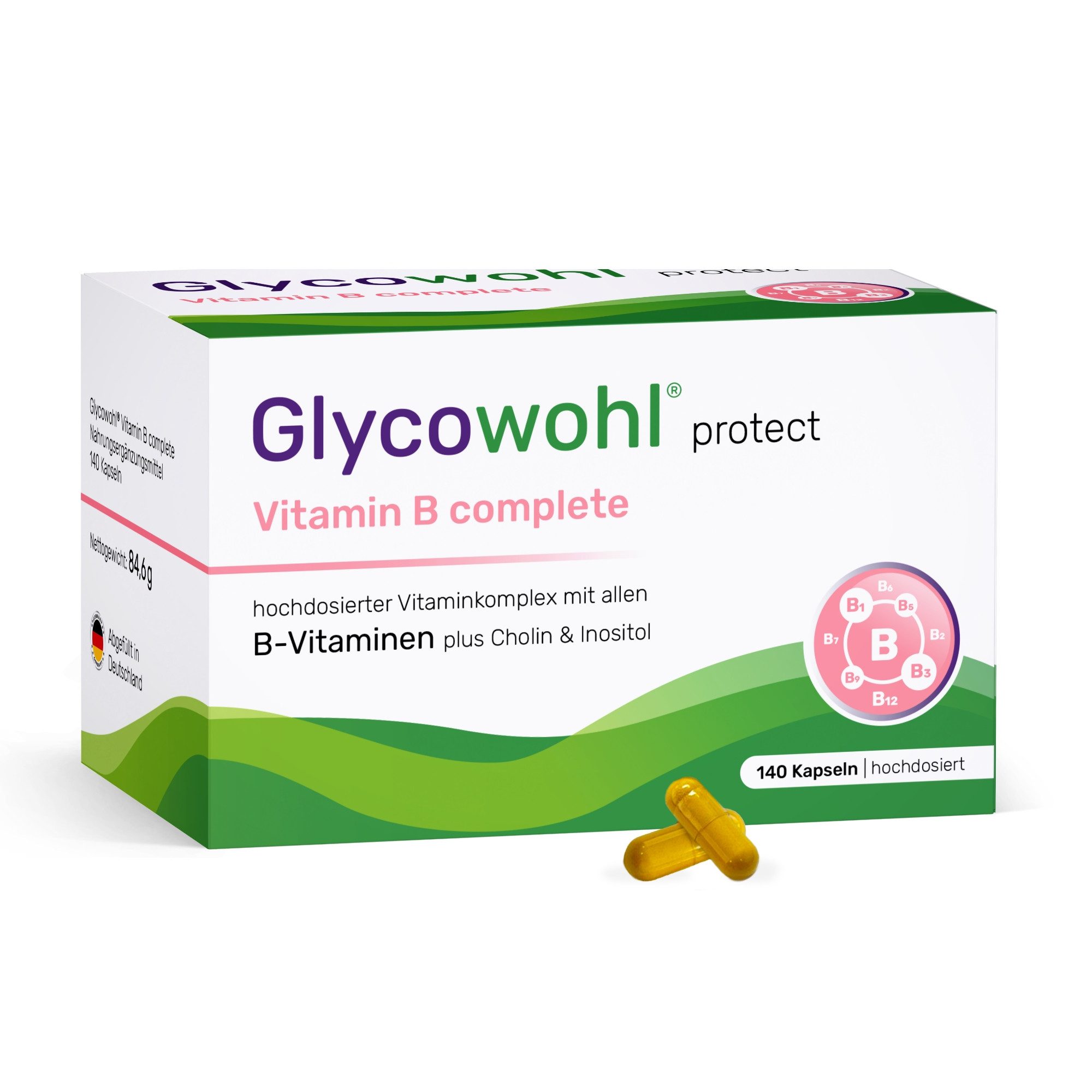 Glycowohl® Vitamin B complete + Inositol + Cholin Kapseln, 84.6 g 0.0 ml