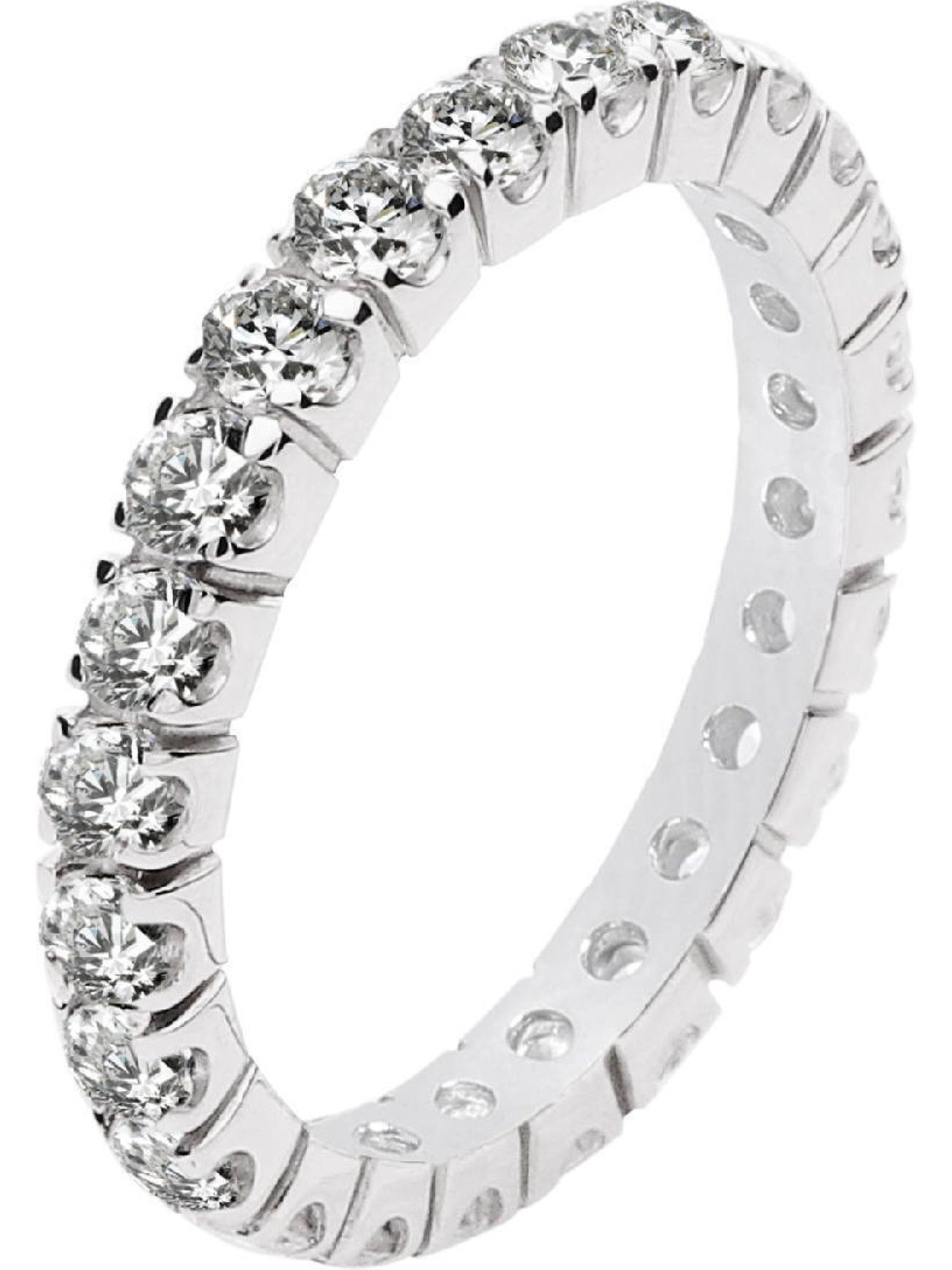 CHRIST Silberring CHRIST Damen-Ring 925er Silber, recycelt Zirkonia, Zirkonia