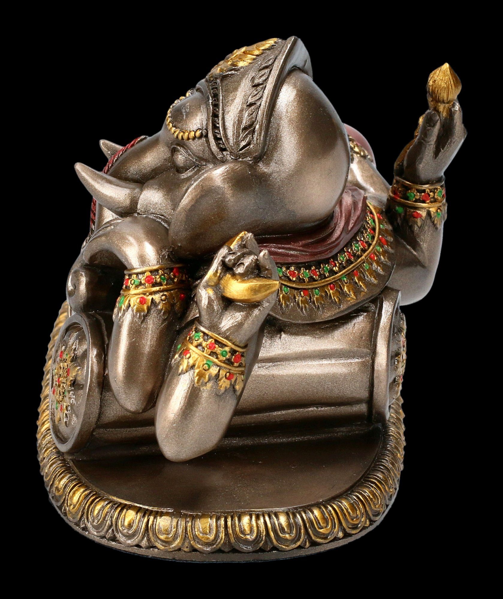 GmbH Dekoration Dekofigur Figur liegend Ganesha Gott - Hinduismus Shop Dekofigur Figuren