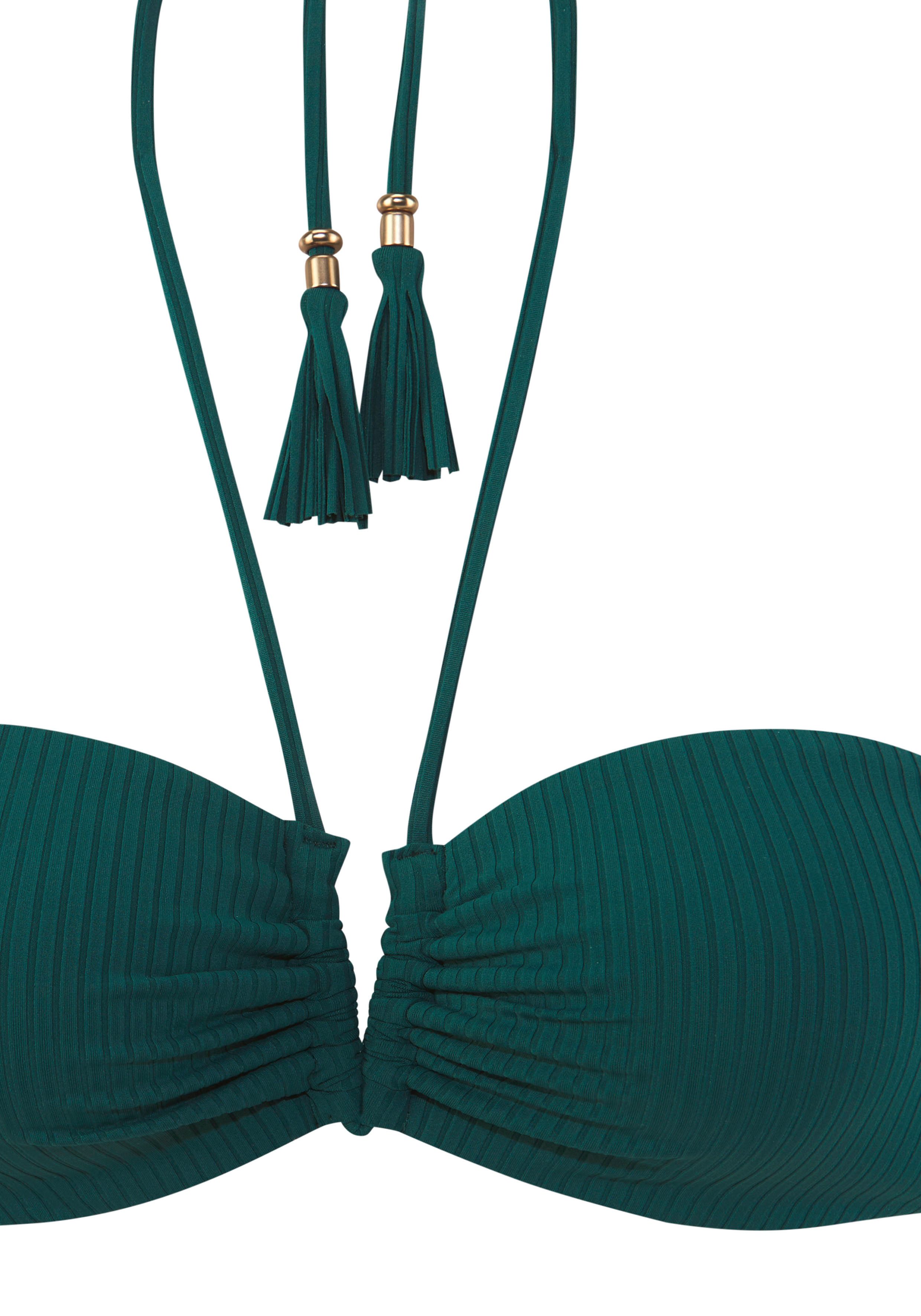Elbsand Bandeau-Bikini mit V-Bügel