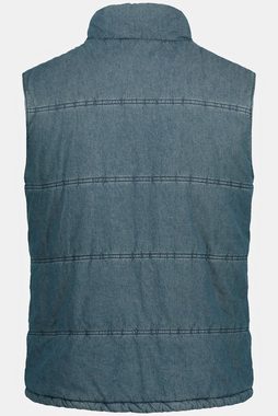JP1880 Funktionsweste Weste Denim Jeans-Look Warmfutter Stehkragen