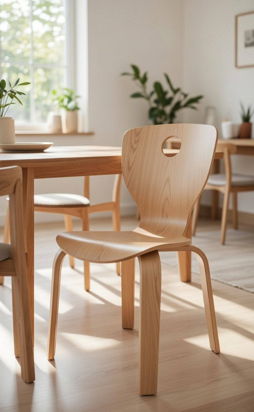 JVmoebel Kinderstuhl Moderner Kinderstuhl aus Holz in Beige für jedes Kinderzimmer