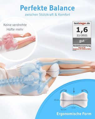 Third of Life Kniekissen Knie-Stützkissen für Seitenschläfer, Visco-Schaum Bein-Kissen, Optimiert die Stellung von Beinen & Hüfte