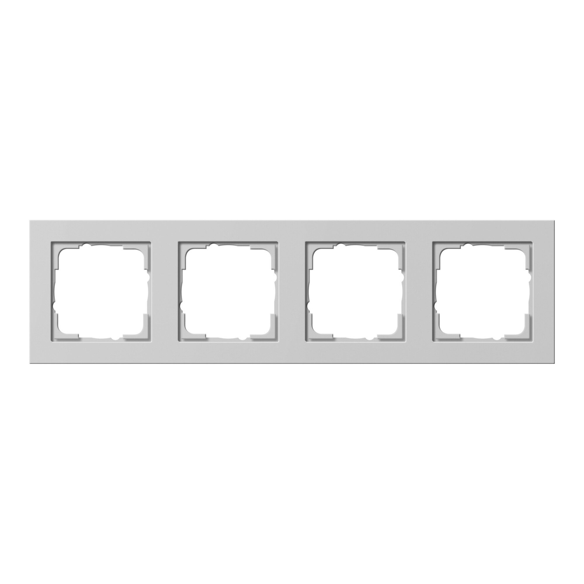 GIRA Abdeckplatte Gira Abdeckrahmen 4-f. grau 021437