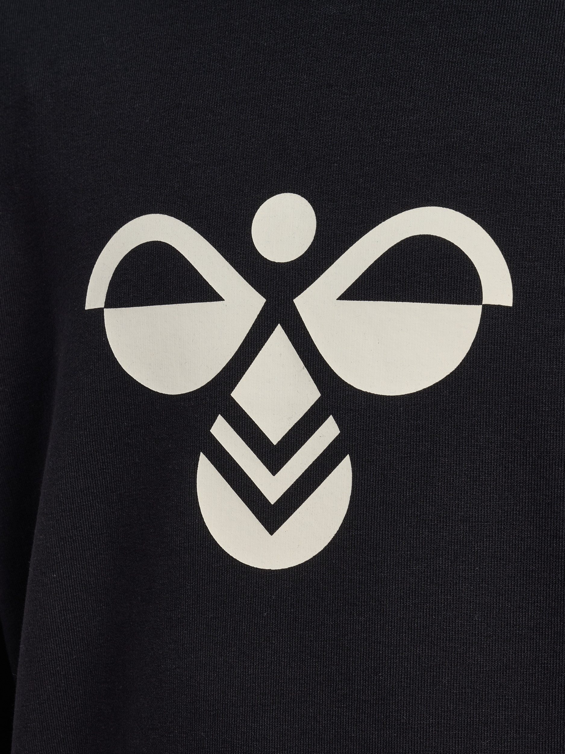 hummel Sweatshirt HMLJR REG TUKAS SWEATSHIRT sportlicher Stil, mit Logo-Druck und seitlichen Winkeln