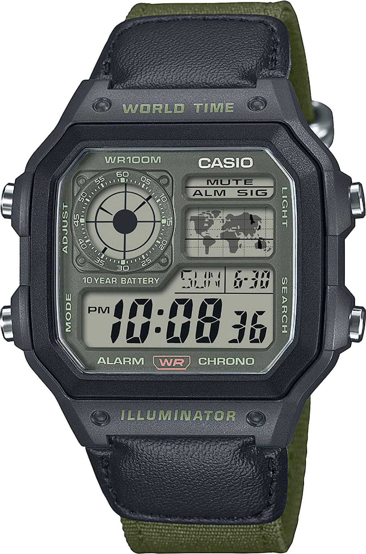 CASIO TIMELESS COLLECTION Chronograph AE-1200WHUB-3AVEF, Quarzuhr, günstig online kaufen