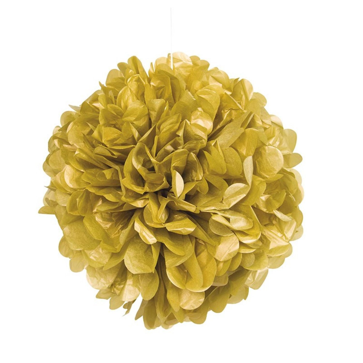 Unique Industries Inc. Hängedekoration Wabenball Fluffy 40cm/1 Stück, Gold