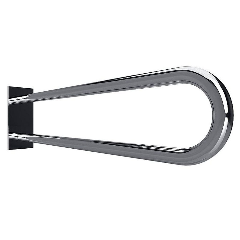 BRILLANTBAD® Stützklappgriff BELP Stützgriff U-Form Edelstahl poliert für Bad & WC >> Bohren