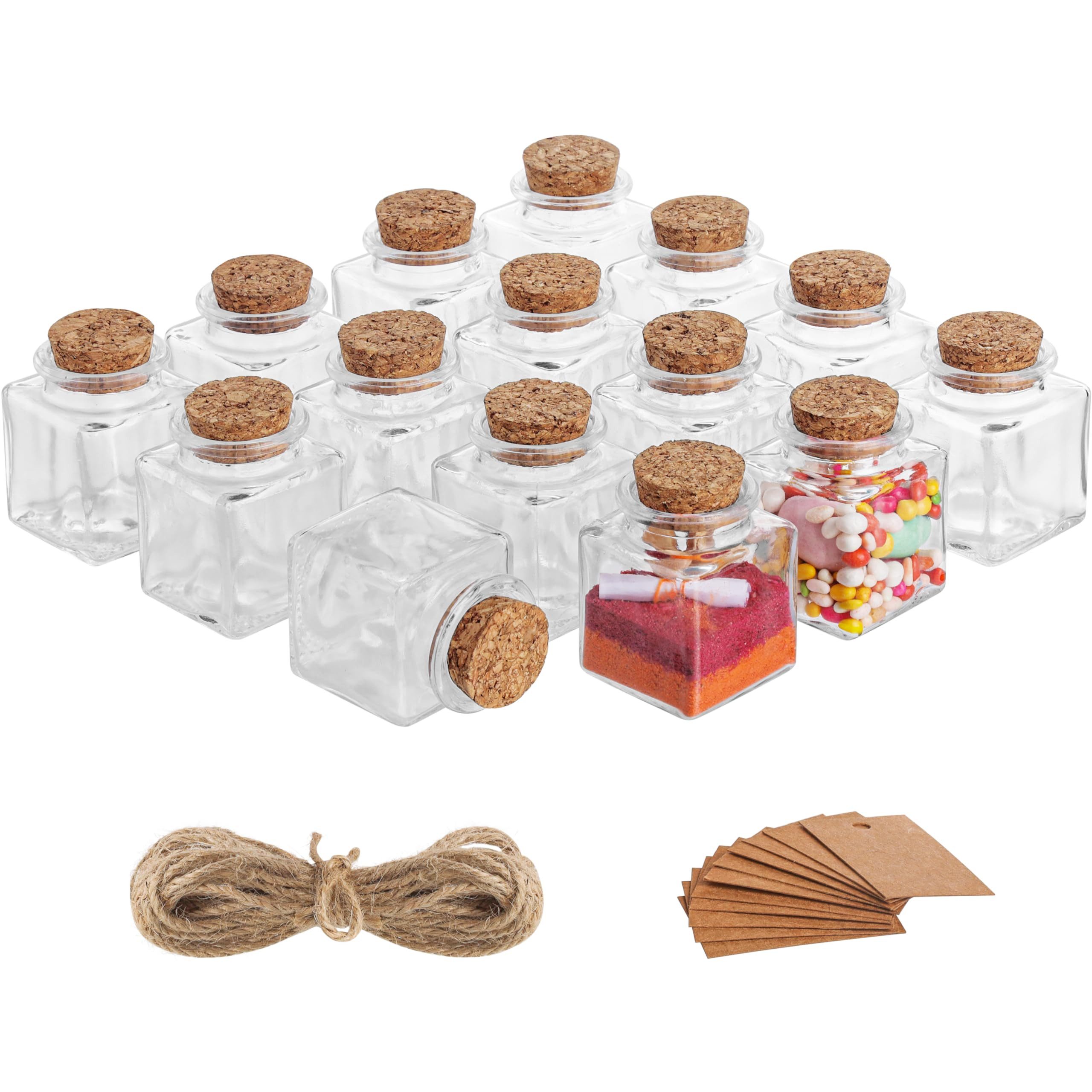 Organizer Kleine Glasflaschen mit Korken (15er-Pack)